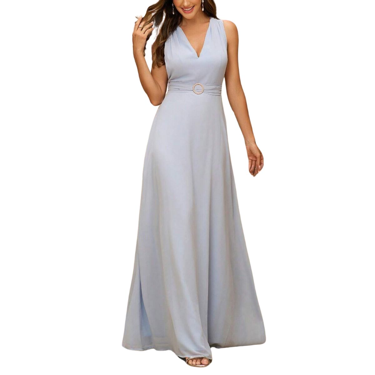 YURELKSHOP - VESTIDO LARGO DE FIESTA ELEGANTE BODA NOCHE MATRIMONIO