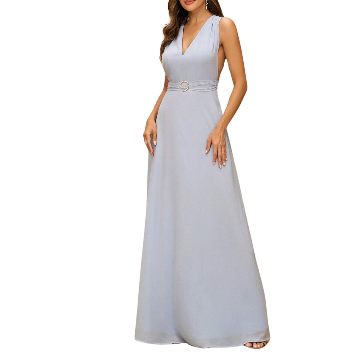 YURELKSHOP - VESTIDO LARGO DE FIESTA ELEGANTE BODA NOCHE MATRIMONIO