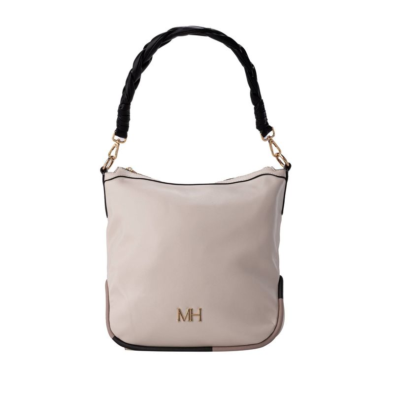 MARIO HERNANDEZ - Hobo Trenzado Beige Terracota