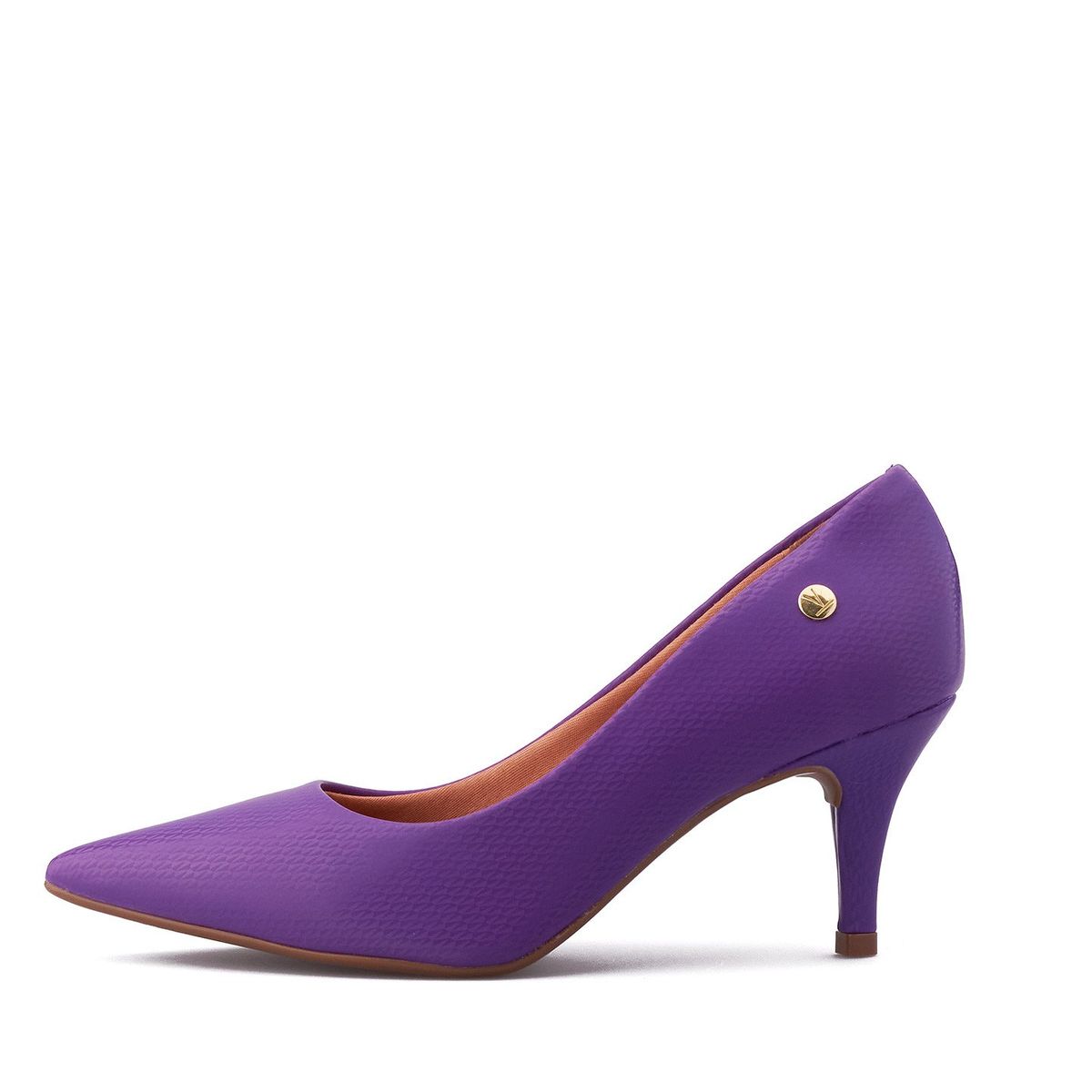 VIZZANO - Tacón Medio Morado Holográfico Vizzano