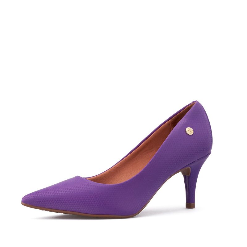VIZZANO - Tacón Medio Morado Holográfico Vizzano