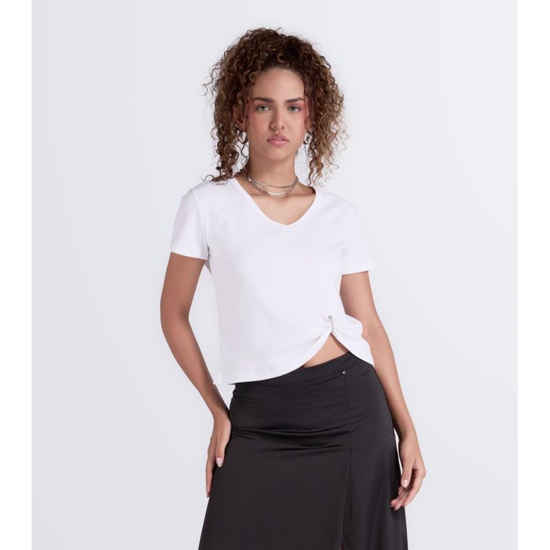 DEREK - Blusa Para Mujer Con Detalle Bordado En Hombro Derek