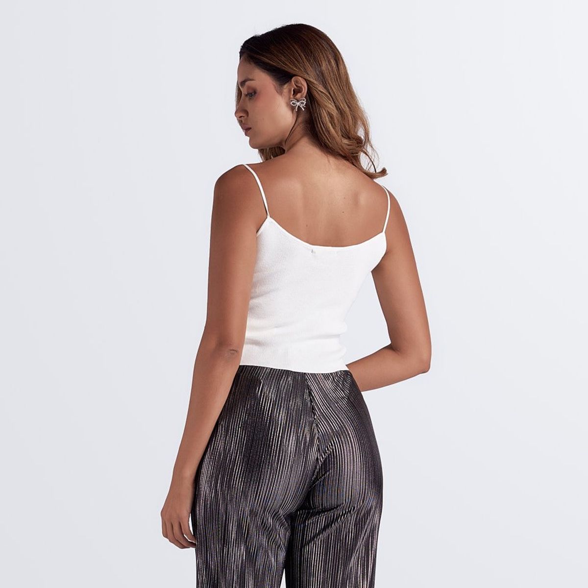 DEREK - Blusa Unicolor De Tiras Derek