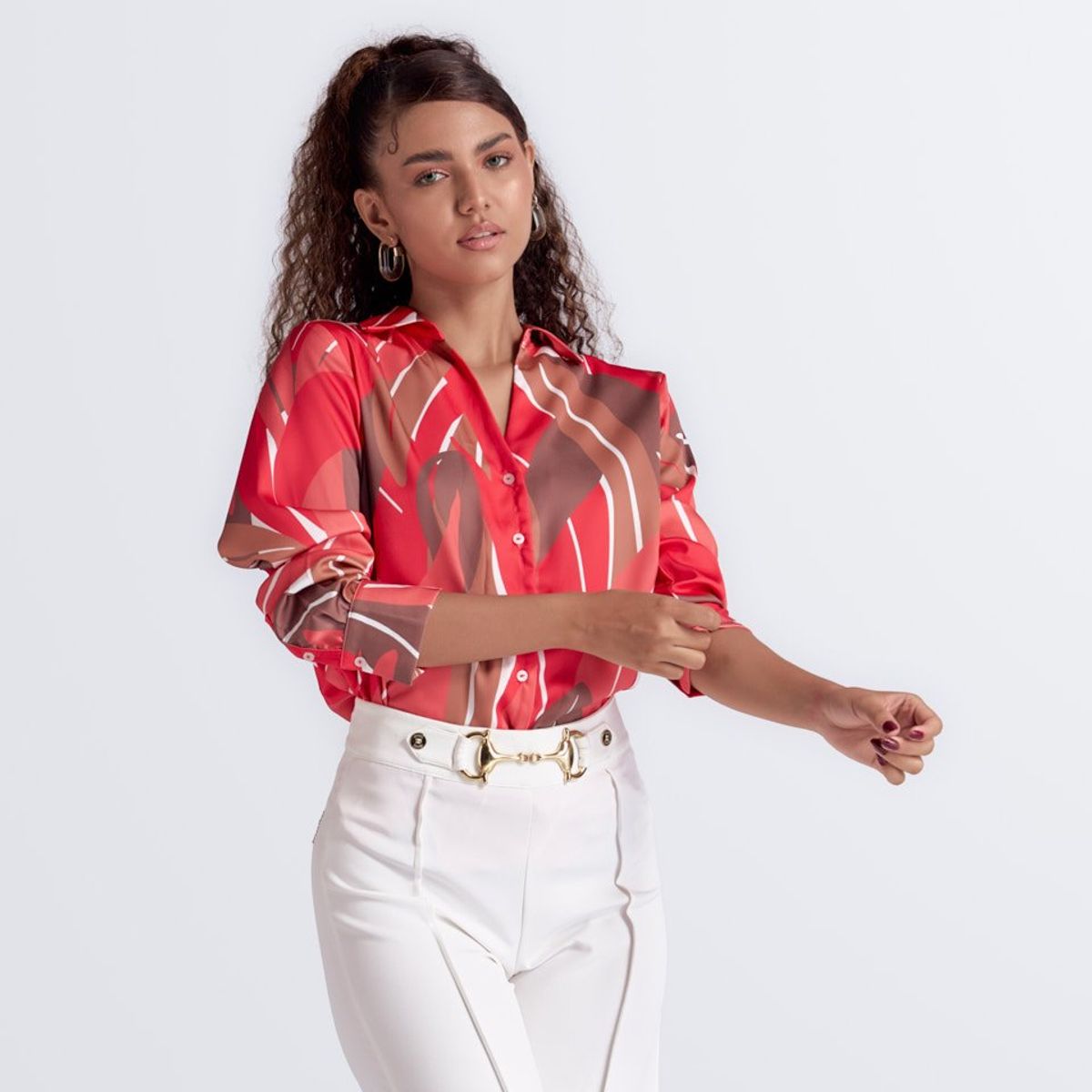 DEREK - Blusa Camisera Para Mujer Ariadne Manga Larga Derek