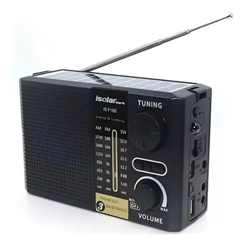 GENERICO - RADIO CANADA RECARGABLE CON PANEL SOLAR