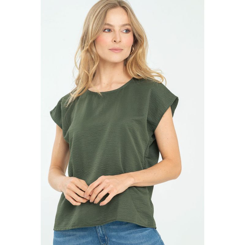 RAGGED - Blusa rosalia Verde militar Ragged