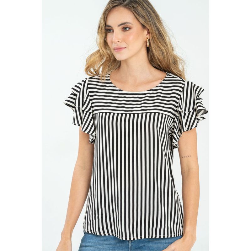 RAGGED - Blusa samantha Negro Ragged