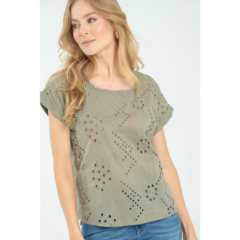 RAGGED - Blusa zheana Verde militar Ragged