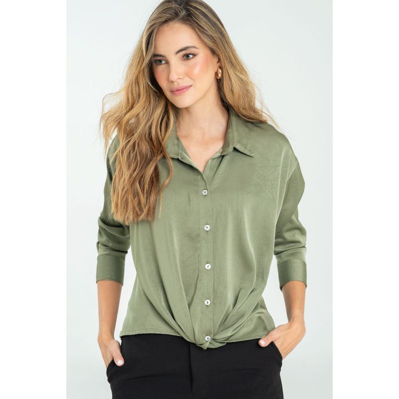 RAGGED - Camisa delorhis Verde militar Ragged