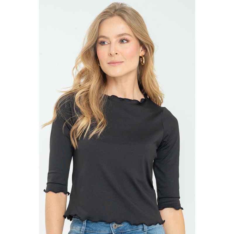 RAGGED - Top shelley Negro Ragged