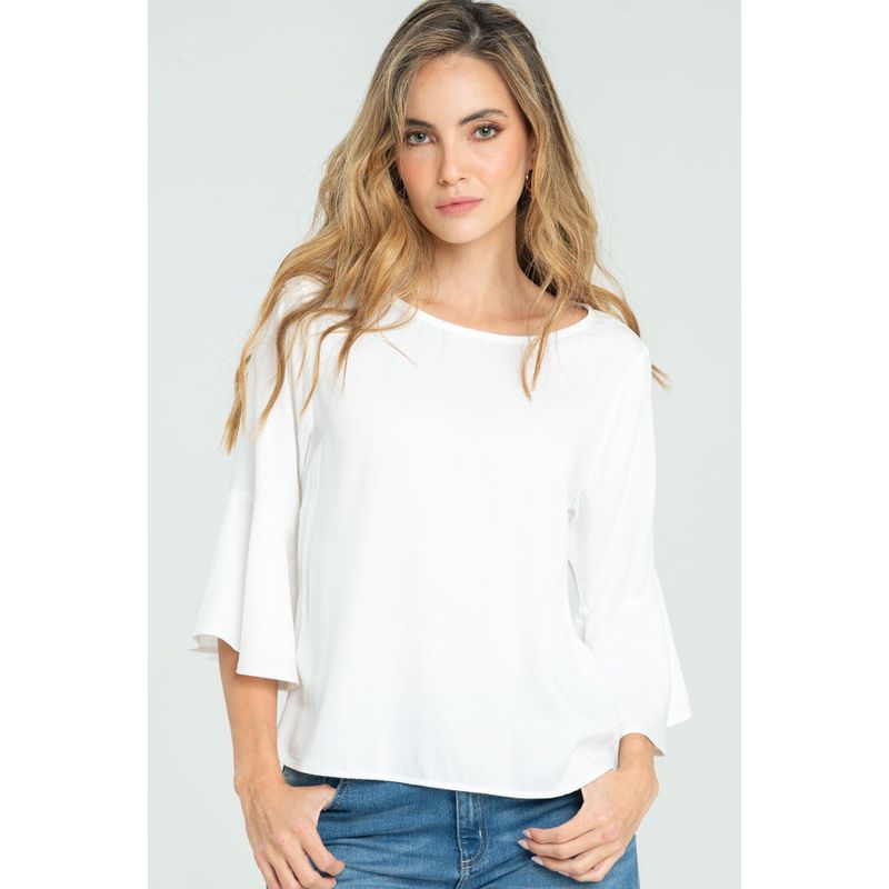 RAGGED - Blusa sandia Blanco crudo Ragged
