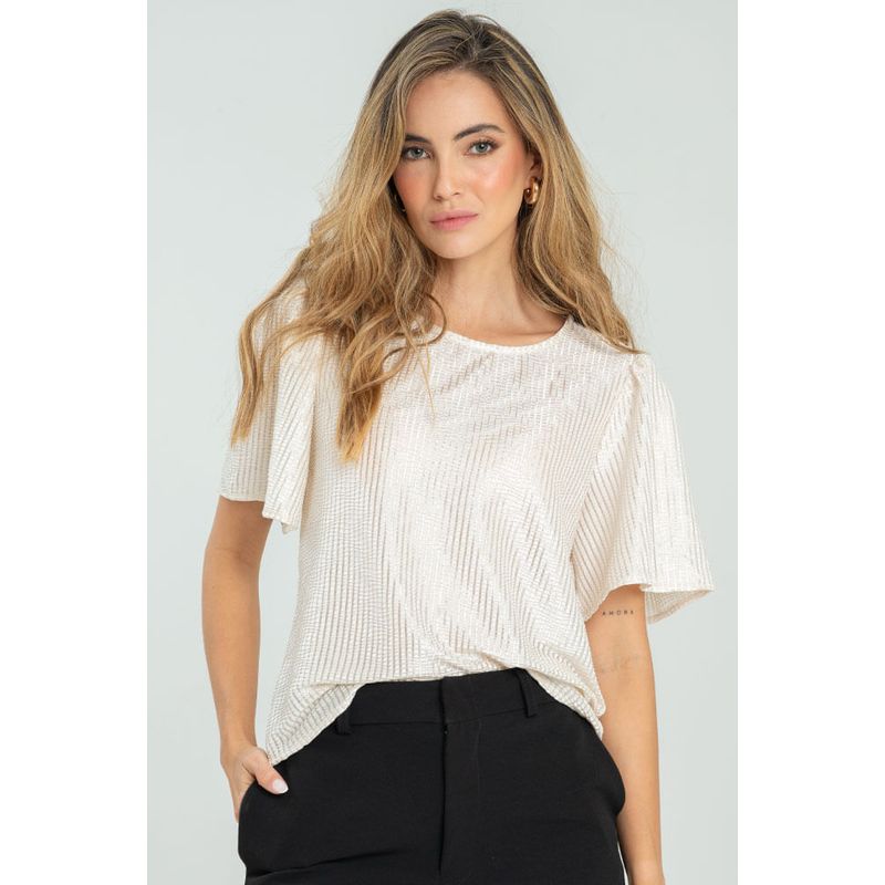 RAGGED - Blusa macona Marfil Ragged