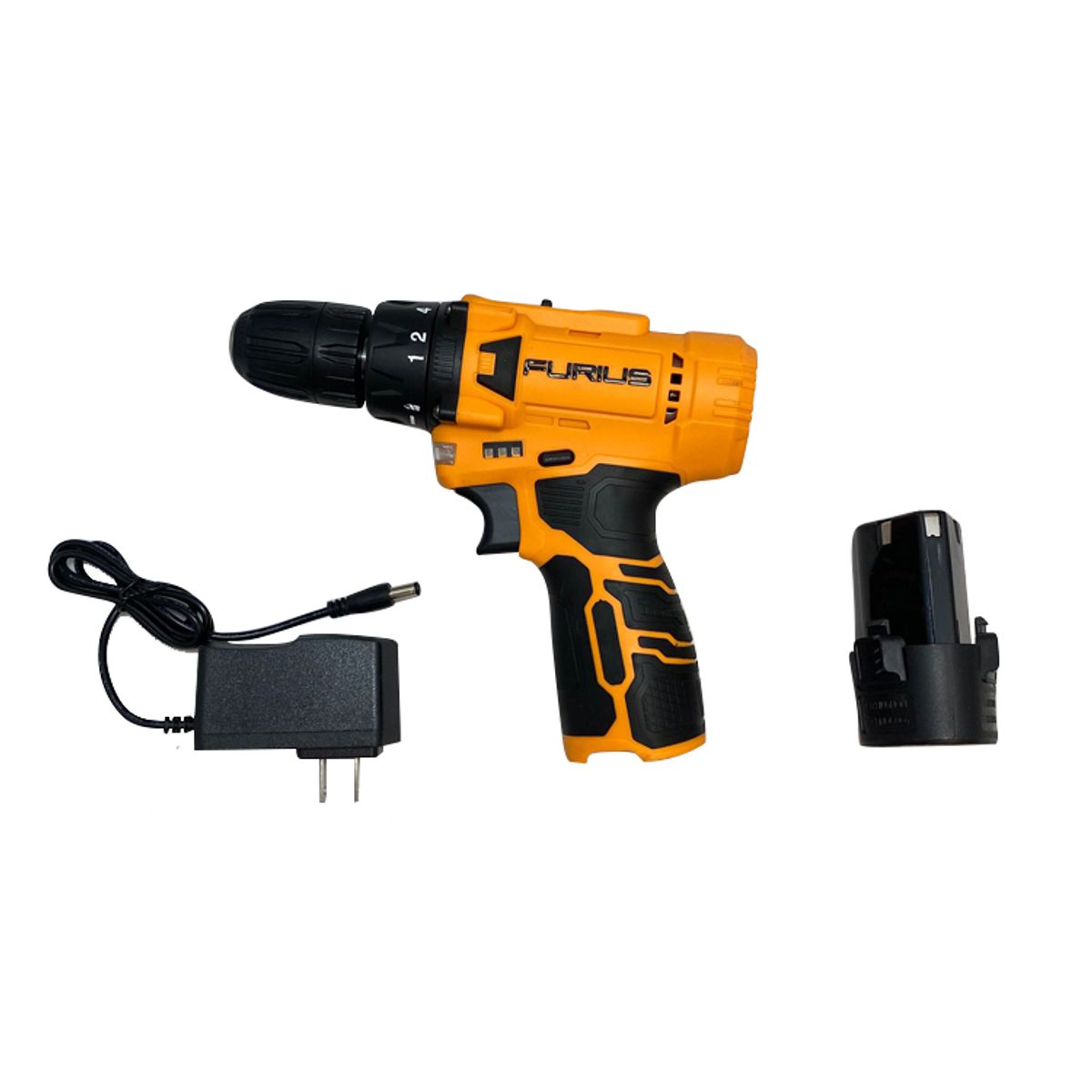 FURIUS - Taladro Inalámbrico De 3/8 12v 2 Vvr Furius Fcd12