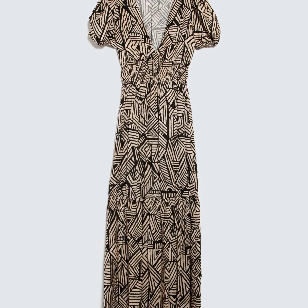 SEVEN SEVEN - Vestido Estampado Botánico  Para Mujer Negro Seven Seven
