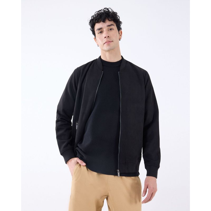 SEVEN SEVEN - Chaqueta Para Hombre Bomber Color Negro Marca Seven Seven #45080444
