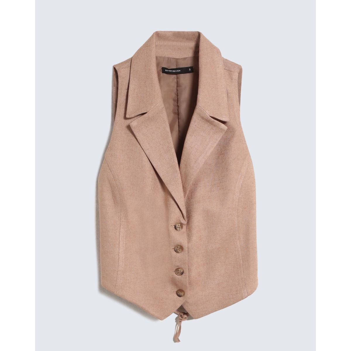 SEVEN SEVEN - Chaleco Para Mujer  Color Camel Marca Seven Seven #28250121