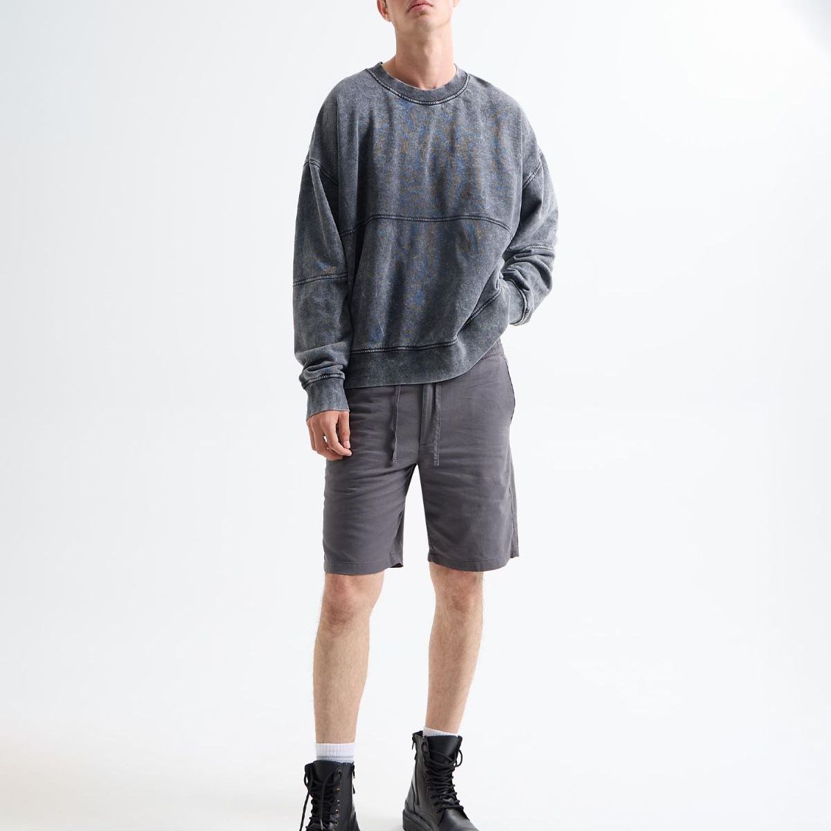 SEVEN SEVEN - Bermuda Para Hombre  Color Gris Oscuro Marca Seven Seven #45100694