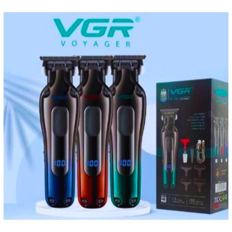 VGR - Máquina Patillera De Corte Peluquería Profesional VGR V-998 Roja