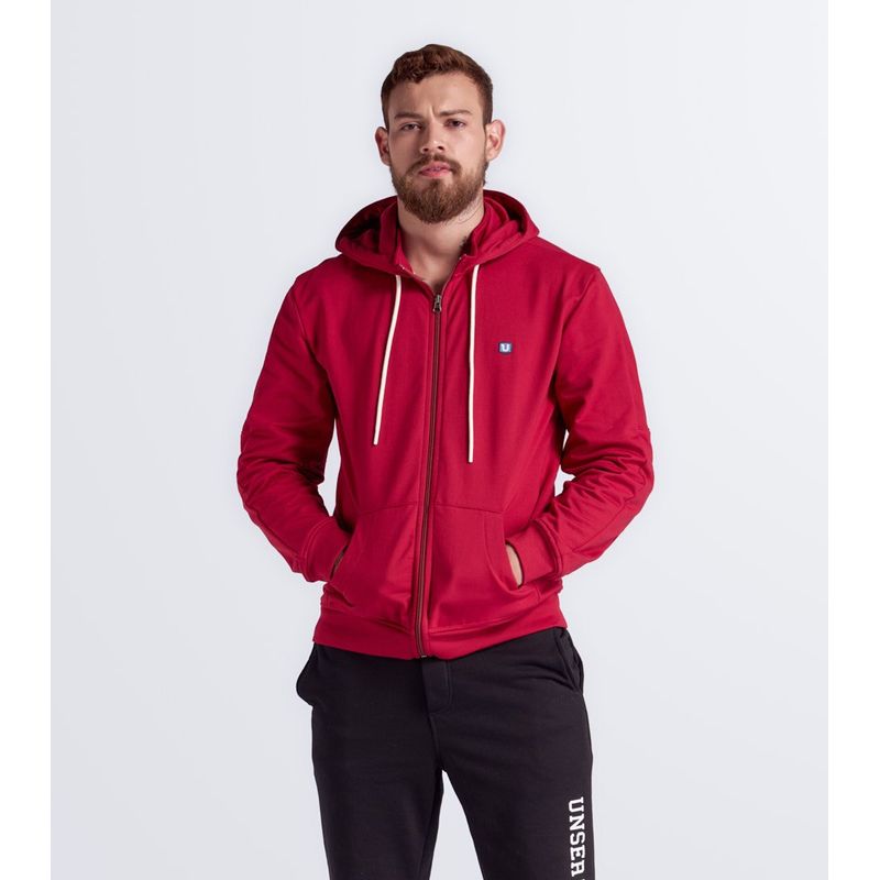 UNSER - Buzo Para Hombre Con Capota Y Cuello Alto Unser