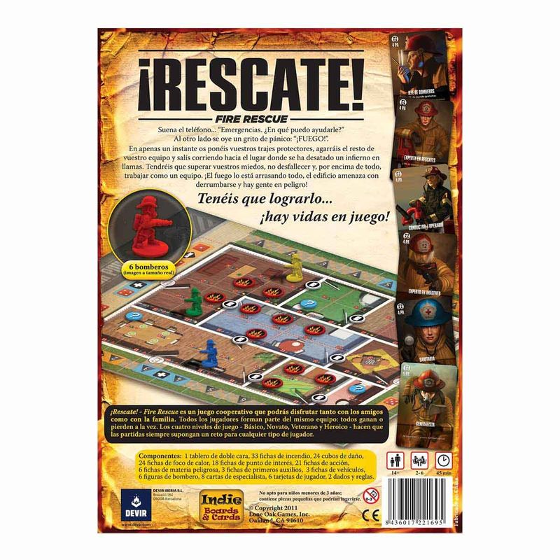 DEVIR - Juego De Mesa Estrategia Rescate Devir Para Niños Adultos