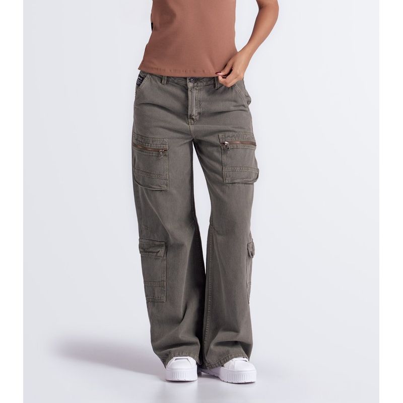 GAS EVOLUTION JEANS - Jean Cargo Femenino Gas