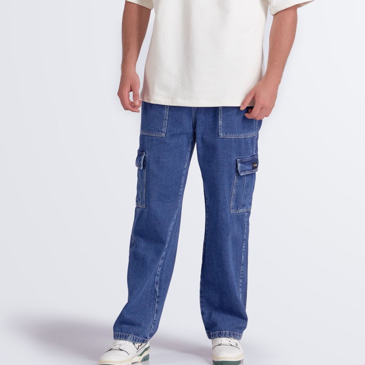 TYPER - Jean Tipo Carpintero Relaxed Fit Para Hombre Typer