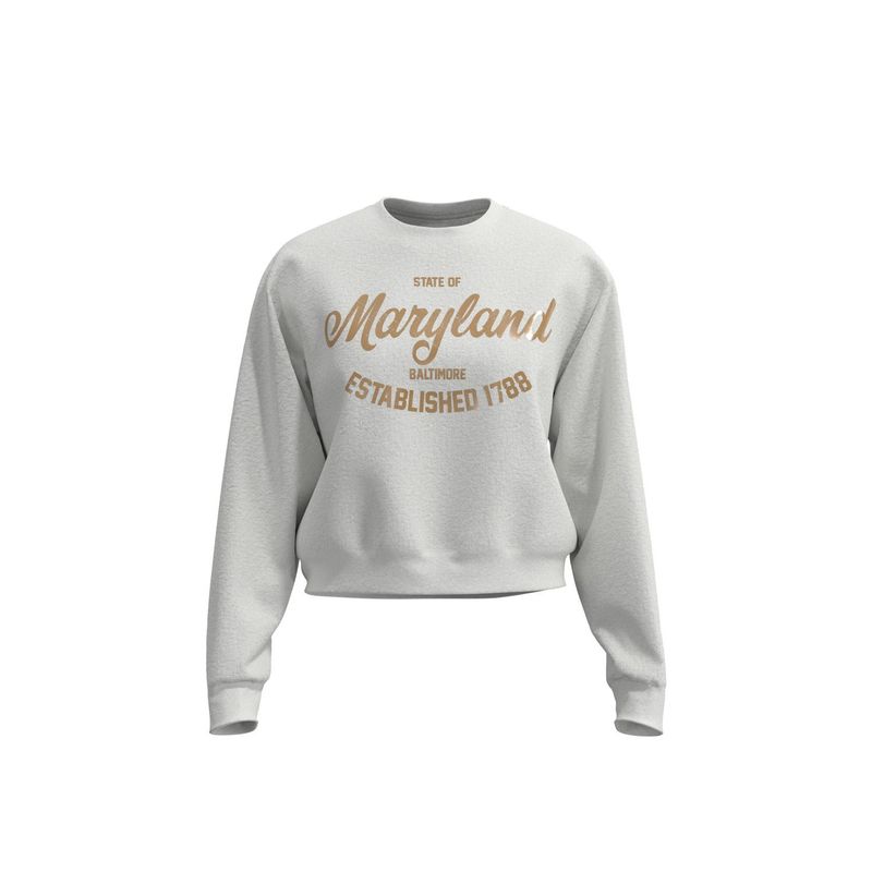 KOAJ - KOAJ Buzo perchado unicolor con diseÃ±o college de Maryland MUJER