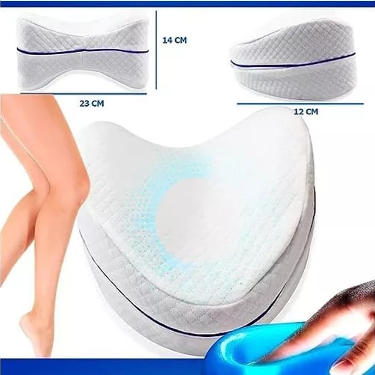 SKY - Cojín Triangular para Piernas Alivia Dolor y Mejora Circulación