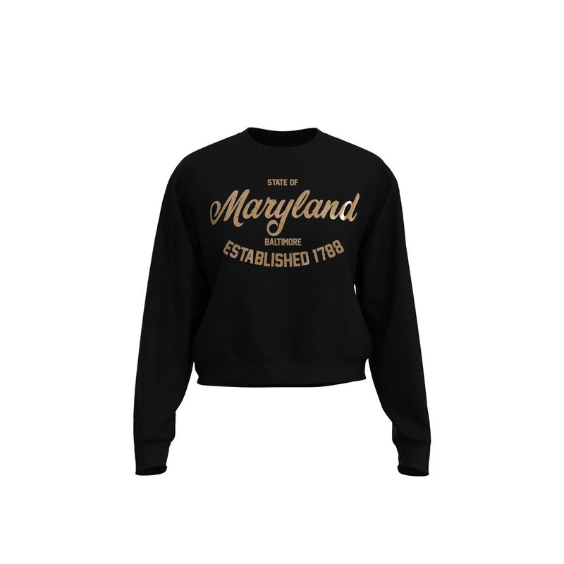 KOAJ - KOAJ Buzo perchado unicolor con diseÃ±o college de Maryland MUJER
