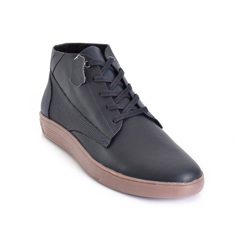 SKY WALK - Sky Walk Botas Cuero Hombres 663111O1-1AZUL