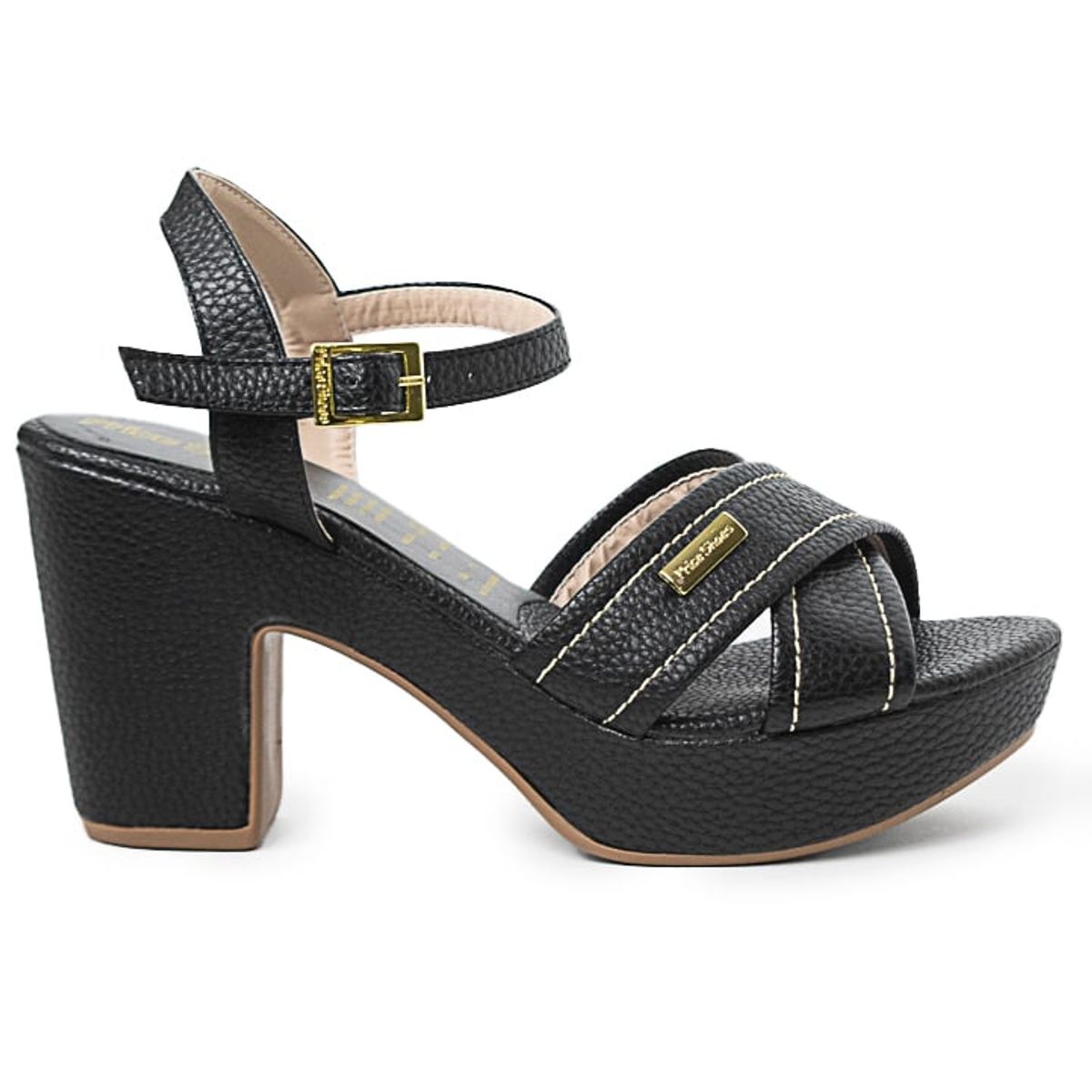 PRICE SHOES - Price Shoes Sandalias Tacon Mujeres 462JC006NEGRO