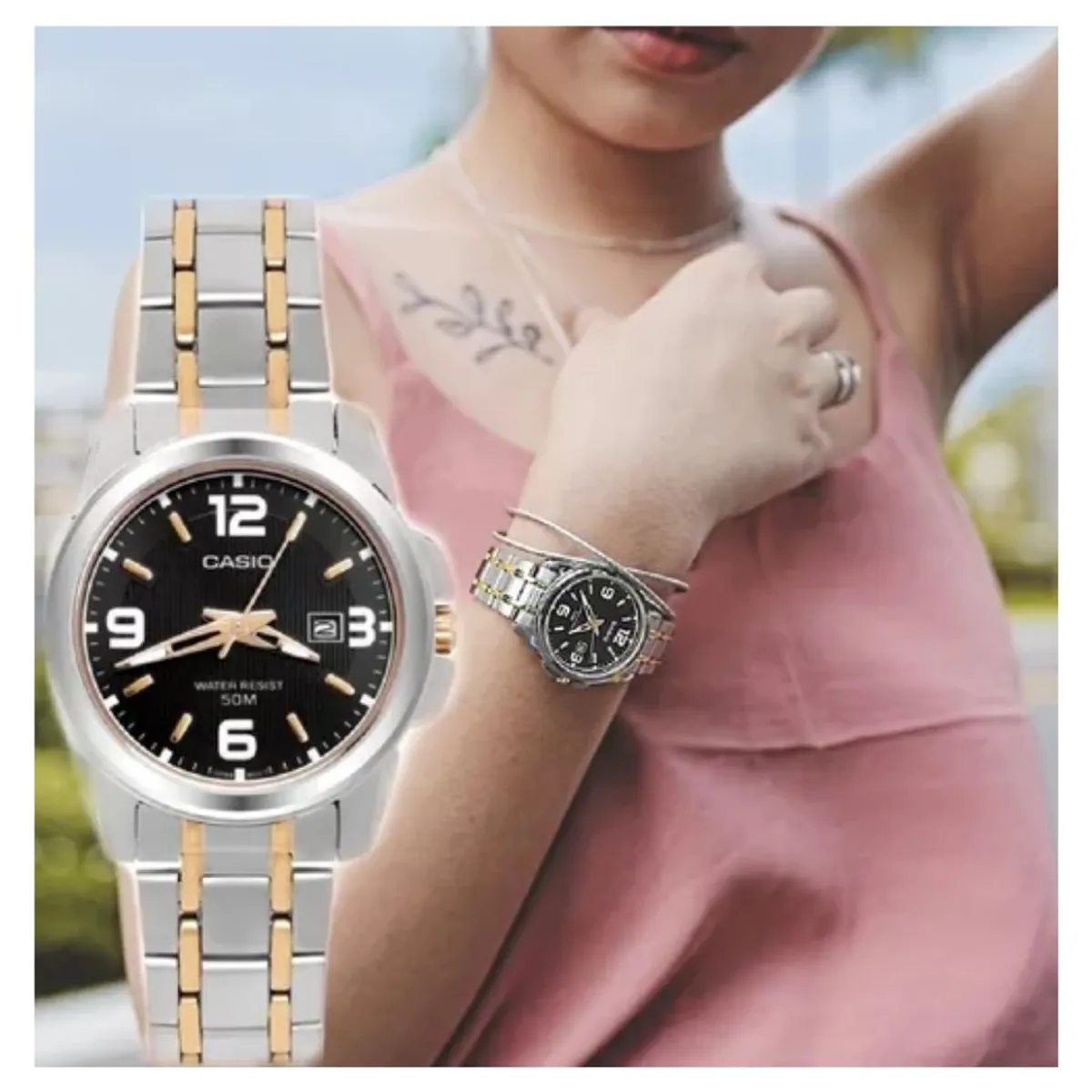 CASIO - Reloj Casio LTP-1314SG-1A Para Dama Elegante