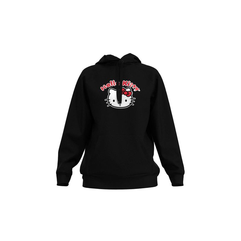 KOAJ - KOAJ Buzo unicolor con diseÃ±o de Hello Kitty, manga ranglan MUJER