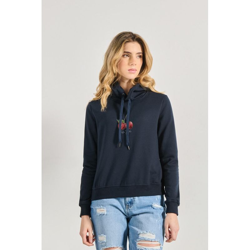 KOAJ - KOAJ Buzo básico para mujer estampado en frente MUJER