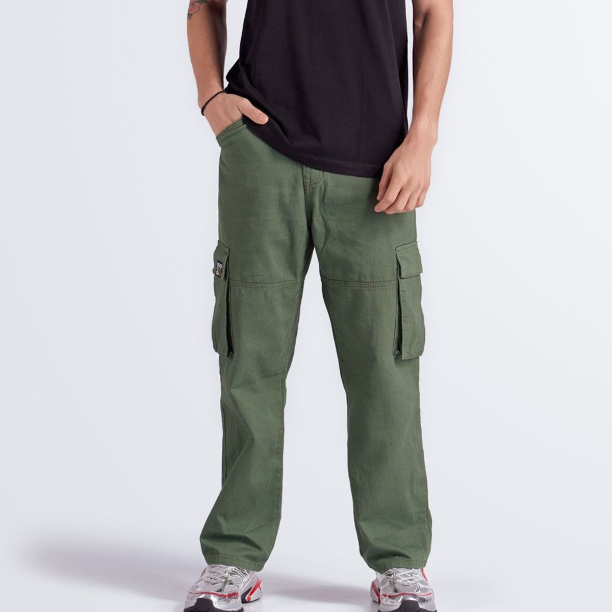 UNSER - Pantalon Para Hombre Tipo Cargo Unicolor Unser