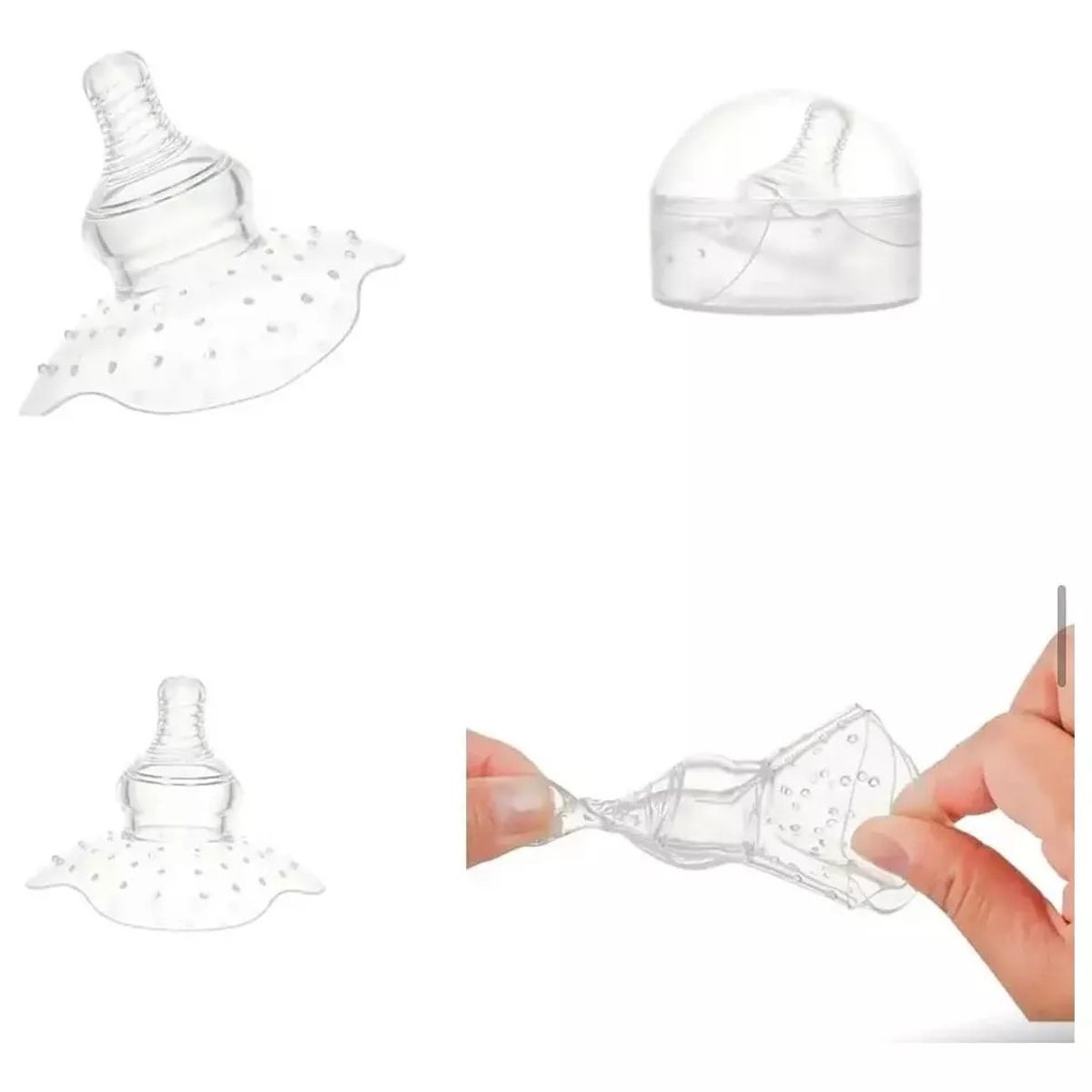 GENERICO - Pezoneras Lactancia Bebe Protector Pezón Madre Pezonera Flor