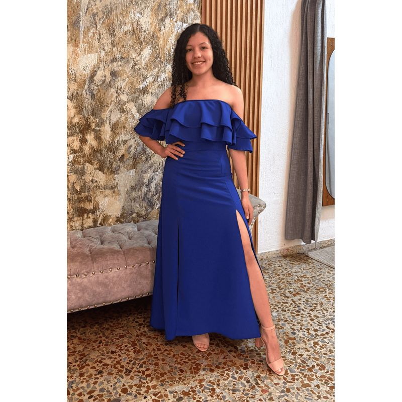 GENERICO - Vestido formal con boleros ref4008