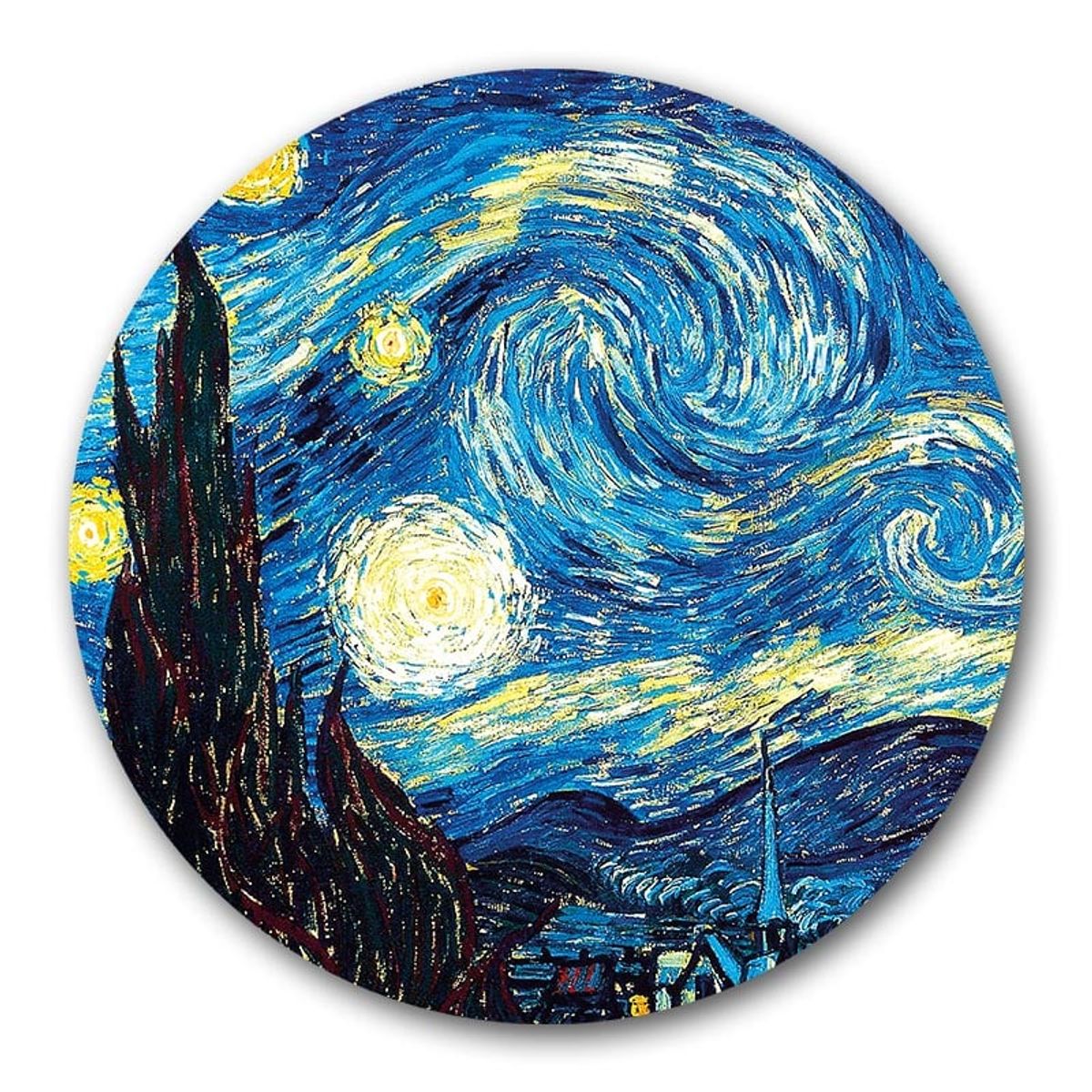 CAJA DE JUEGOS - Rompecabezas Redondo La Noche Estrellada