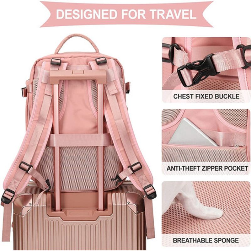 BAGSTER - Mochila Impermeable Adecuada Para Viajes con espacio para zapatos