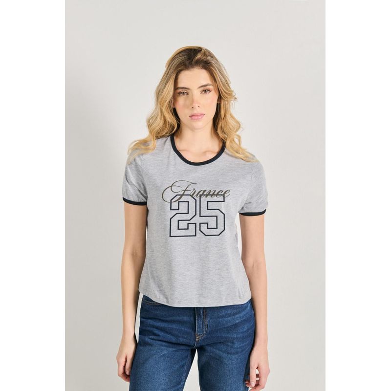 KOAJ - KOAJ Camiseta de contrastes femenina de FRANCE MUJER