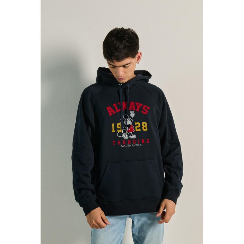 KOAJ - KOAJ Buzo capota ranglan con estampado de Mickey HOMBRE