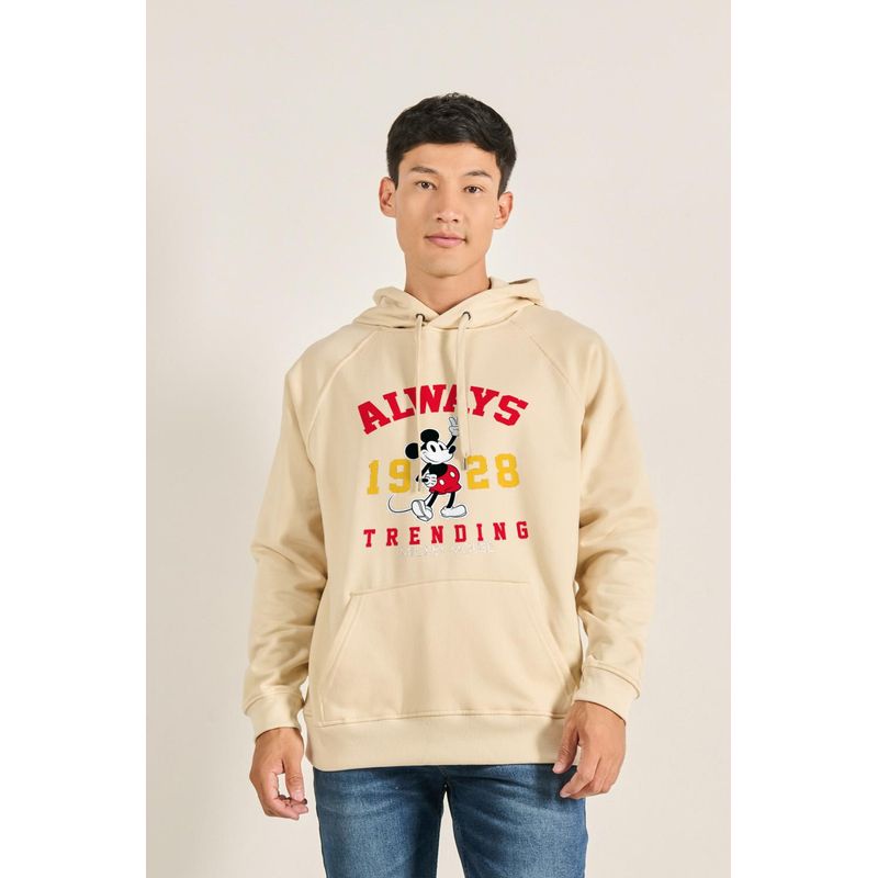 KOAJ - KOAJ Buzo capota ranglan con estampado de Mickey HOMBRE