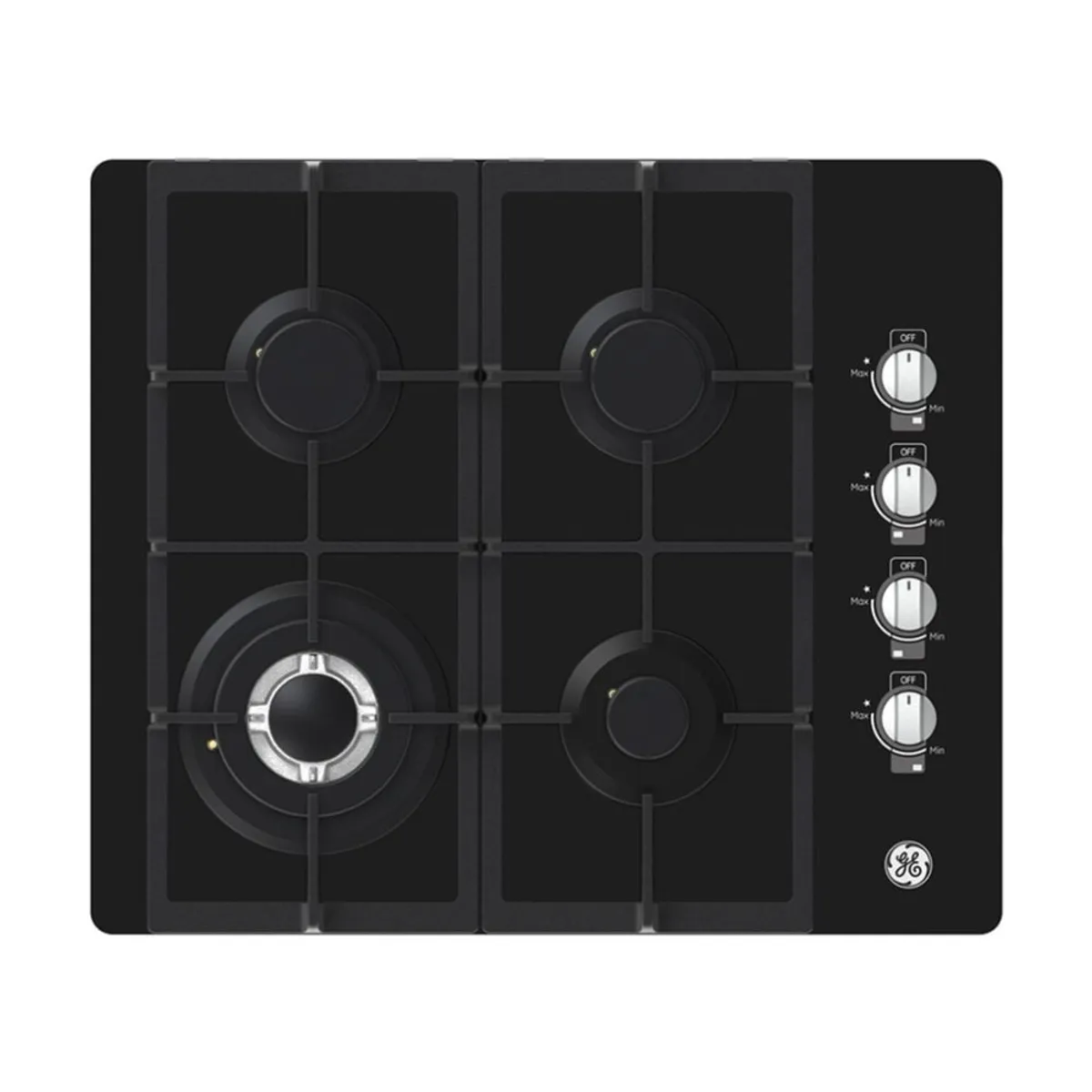 GENERAL ELECTRIC - Estufa GE 60 cm 4 Puestos Gas Natural CGG6025V1 Negro