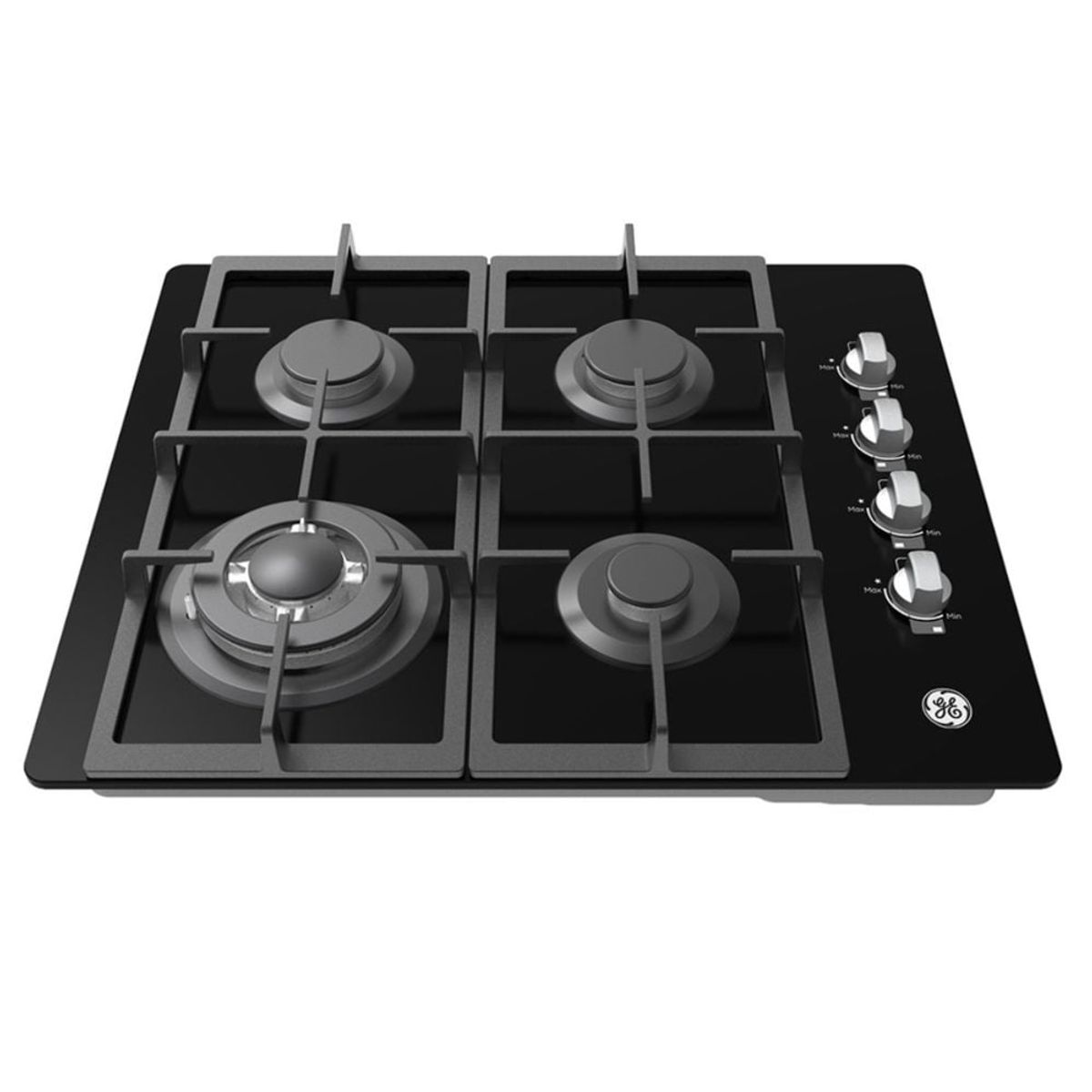 GENERAL ELECTRIC - Estufa GE 60 cm 4 Puestos Gas Natural CGG6025V1 Negro