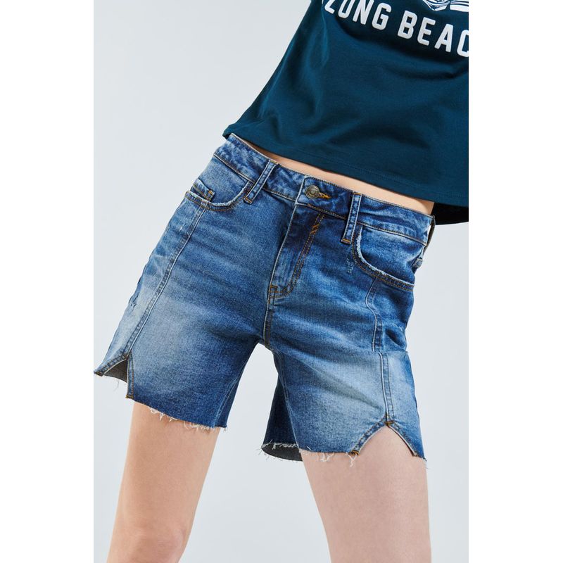 KOAJ - KOAJ SHORT JEAN CINCO BOLSILLOS TIRO MEDIO SHORT JEAN CINCO BOLSILLOS TIRO MEDIO Mujer