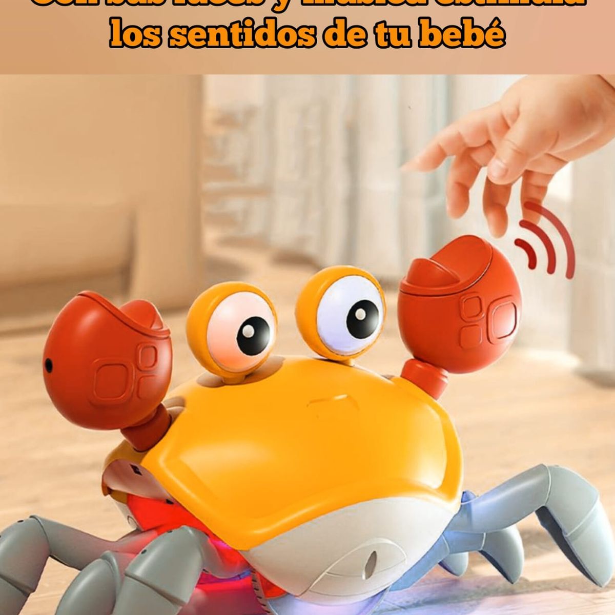 GENERICO - Juguete Cangrejo Para Bebés Gateadores  Recargable  Luces
