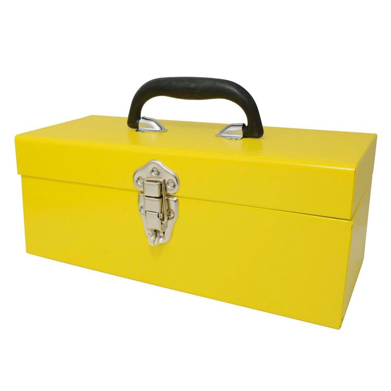 SURTEK - Caja Herramientas Metálica 36 Cm Amarilla Surtek Sin Charola