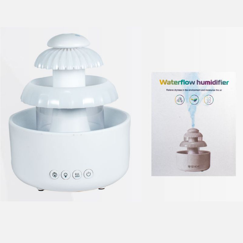 GENERICO - HUMIDIFICADOR CON FUENTE E ILUMINACION  LED