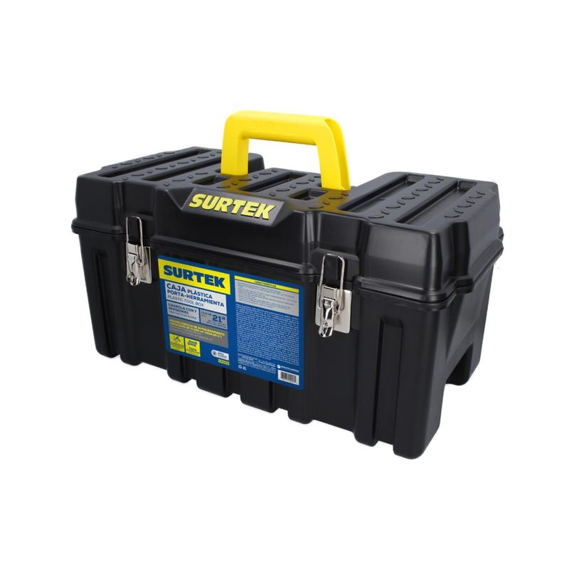 SURTEK - Caja De Herramientas Plástica 21" Surtek Con 7 Divisiones
