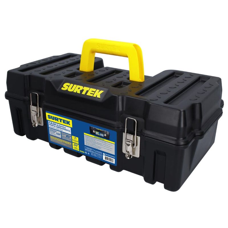 SURTEK - Caja De Herramientas Plástica 21 Surtek Diseño Compacto